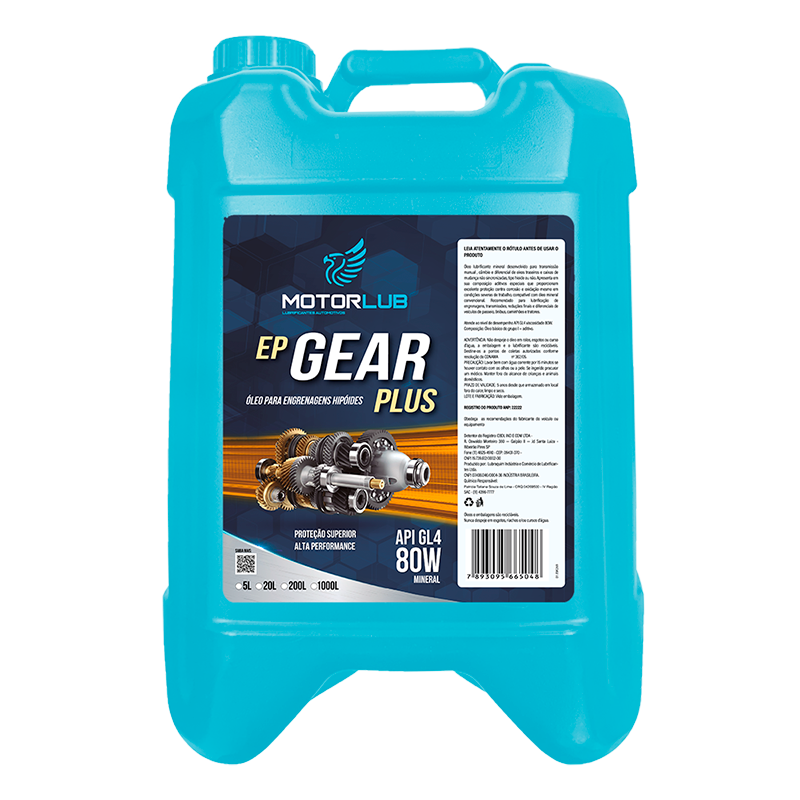 Motorlub GEAR PLUS 80W GL4 20L