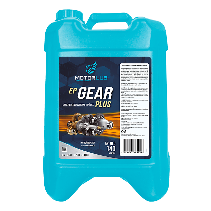 Motorlub GEAR PLUS 140 GL5 20L