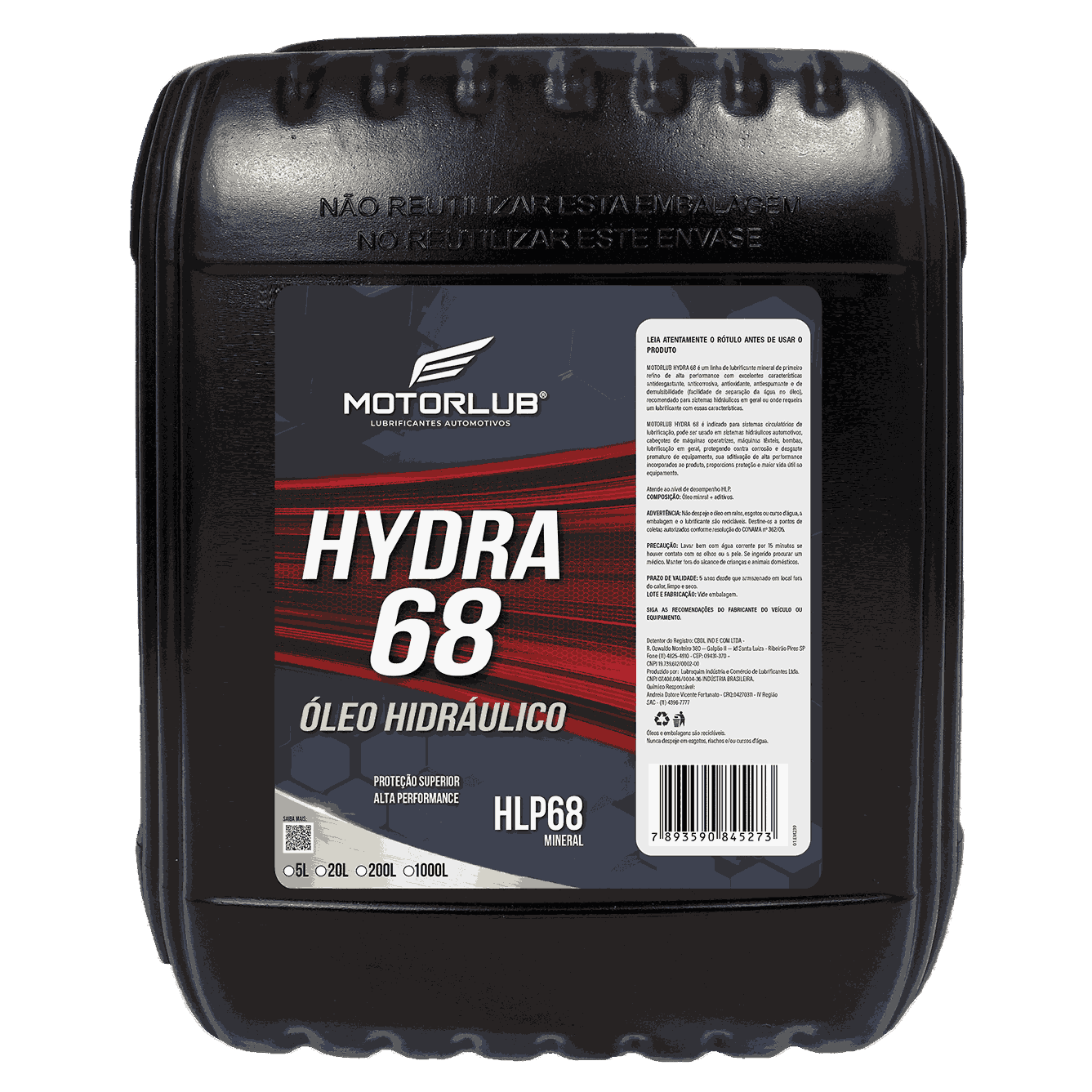 Motorlub Hidráulico Hydra 68