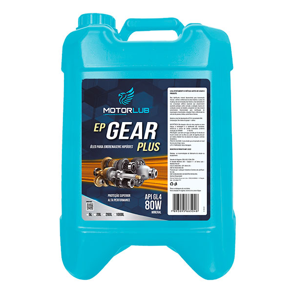 Motorlub Transmissão Mineral GEAR PLUS 80W GL4