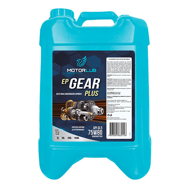 Motorlub Transmissão Semissintético GEAR PLUS 75W80 GL5